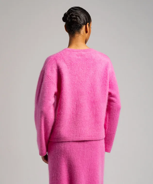 LISA YANG Cardigan in cashmere rosa 2024042